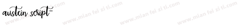 austein script字体转换